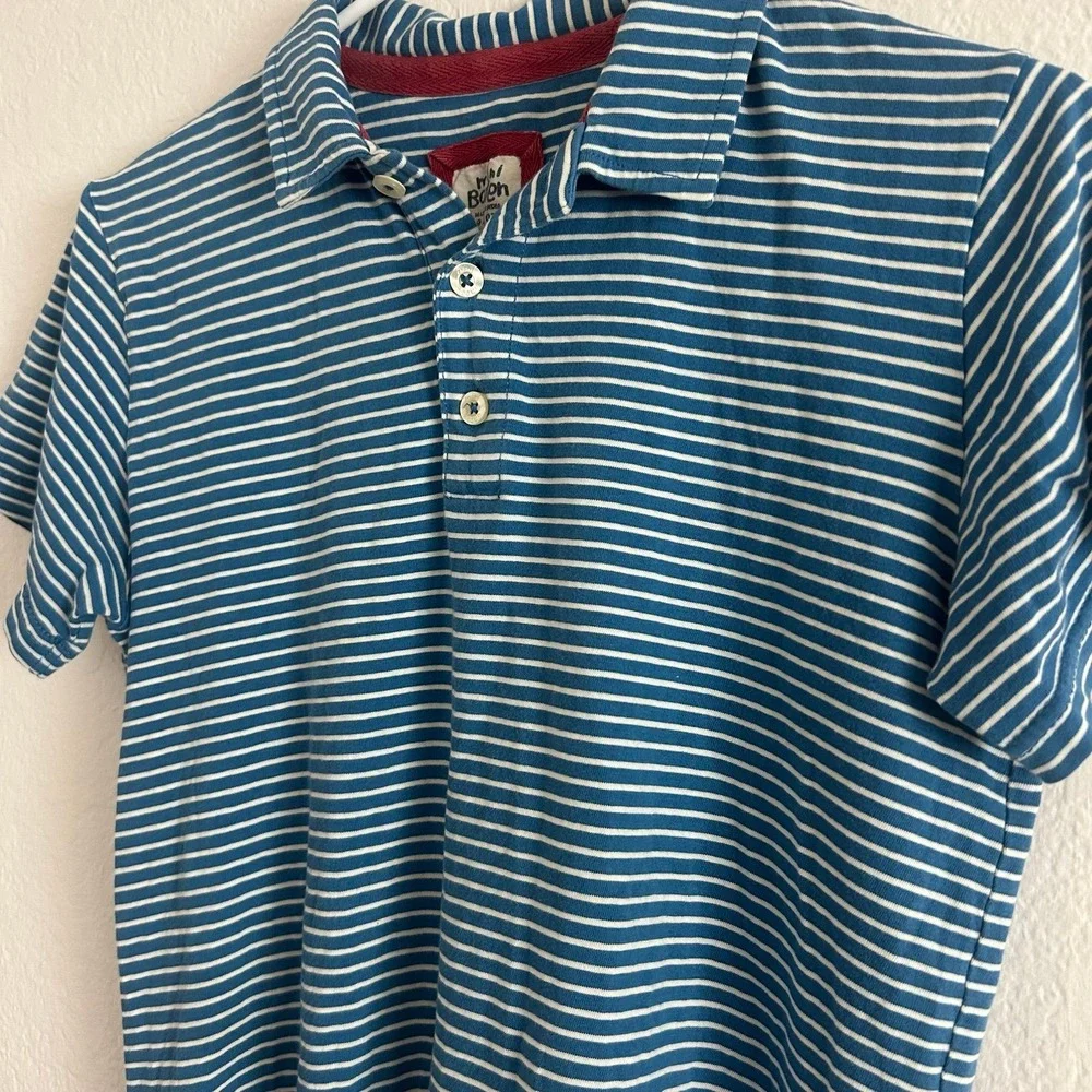 Mini Boden Boys Striped Polo - 9-10Y - Excellent Condition